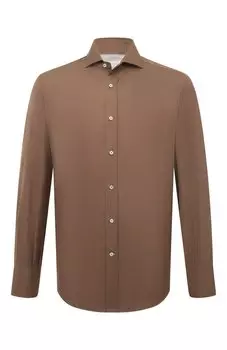 Хлопковая рубашка Brunello Cucinelli