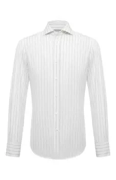 Хлопковая рубашка Brunello Cucinelli