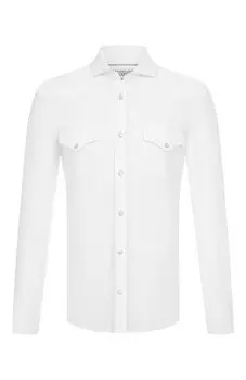 Хлопковая рубашка Brunello Cucinelli