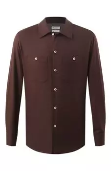 Хлопковая рубашка Brunello Cucinelli