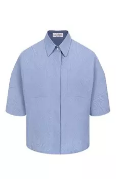 Хлопковая рубашка Brunello Cucinelli