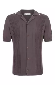 Хлопковая рубашка Brunello Cucinelli