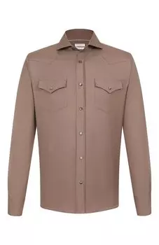 Хлопковая рубашка Brunello Cucinelli