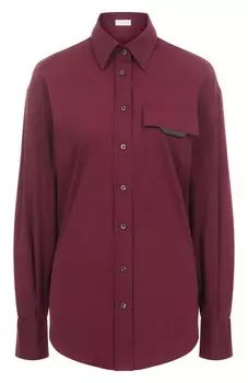 Хлопковая рубашка Brunello Cucinelli
