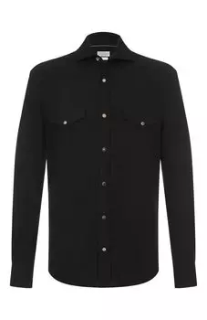 Хлопковая рубашка Brunello Cucinelli