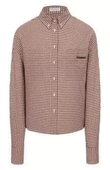 Хлопковая рубашка Brunello Cucinelli