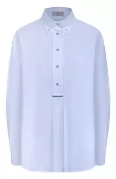 Хлопковая рубашка Brunello Cucinelli