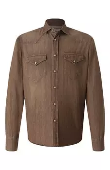 Хлопковая рубашка Canali