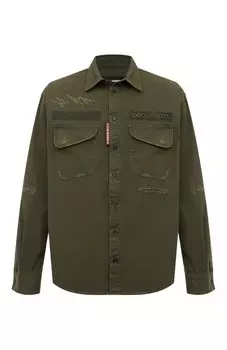 Хлопковая рубашка Dsquared2