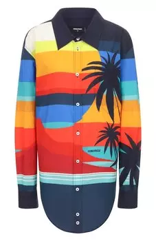 Хлопковая рубашка Dsquared2