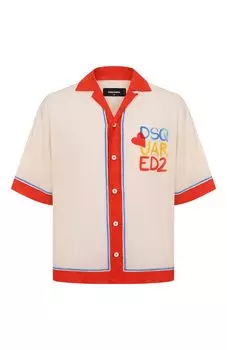 Хлопковая рубашка Dsquared2