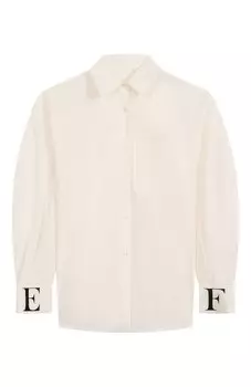 Хлопковая рубашка Elisabetta Franchi La Mia Bambina