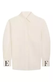 Хлопковая рубашка Elisabetta Franchi La Mia Bambina