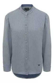 Хлопковая рубашка Emporio Armani