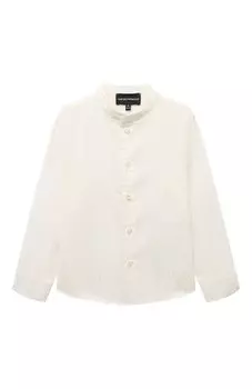 Хлопковая рубашка Emporio Armani