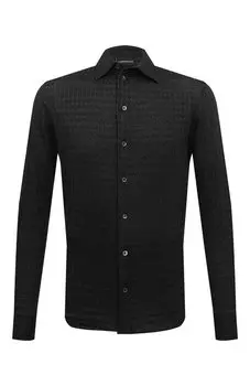 Хлопковая рубашка Emporio Armani