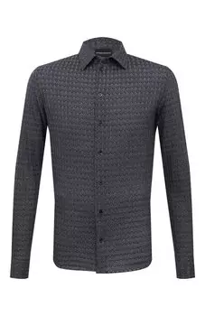 Хлопковая рубашка Emporio Armani