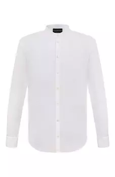 Хлопковая рубашка Emporio Armani