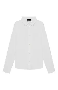 Хлопковая рубашка Emporio Armani