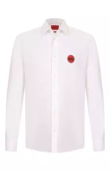 Хлопковая рубашка HUGO