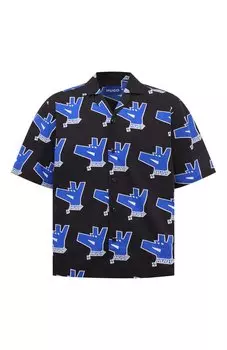 Хлопковая рубашка HUGO Blue