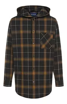 Хлопковая рубашка HUGO Blue