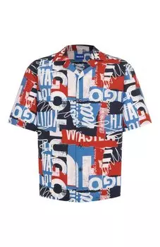 Хлопковая рубашка HUGO Blue