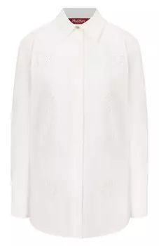 Хлопковая рубашка Max Mara Studio
