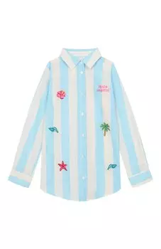 Хлопковая рубашка MC2 Saint Barth