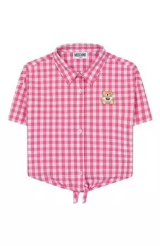 Хлопковая рубашка Moschino