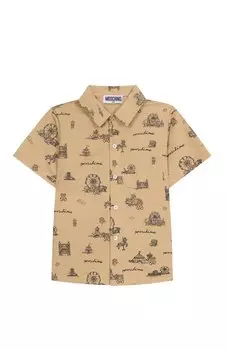 Хлопковая рубашка Moschino