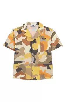 Хлопковая рубашка MSGM kids