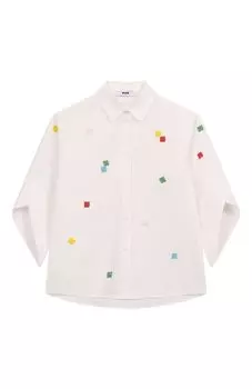Хлопковая рубашка MSGM kids
