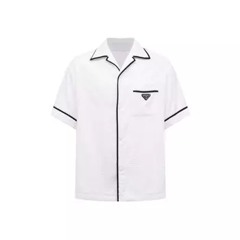 Хлопковая рубашка Prada