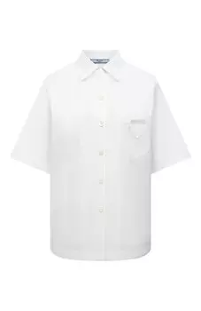 Хлопковая рубашка Prada