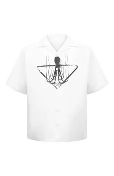 Хлопковая рубашка Prada