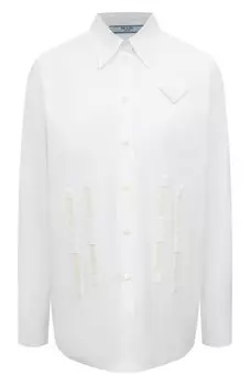 Хлопковая рубашка Prada