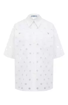 Хлопковая рубашка Prada