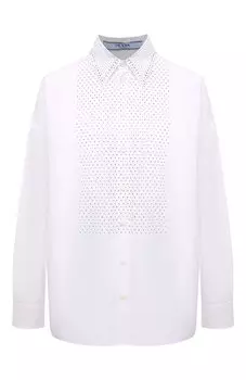 Хлопковая рубашка Prada