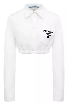 Хлопковая рубашка Prada