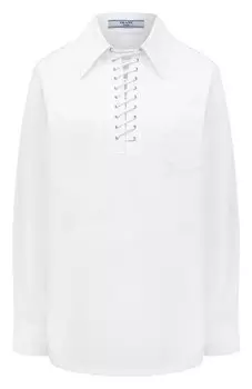 Хлопковая рубашка Prada