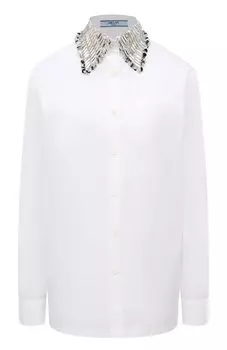 Хлопковая рубашка Prada