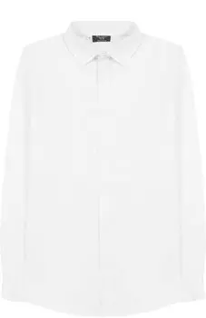 Хлопковая рубашка прямого кроя Dal Lago