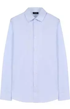 Хлопковая рубашка прямого кроя Dal Lago