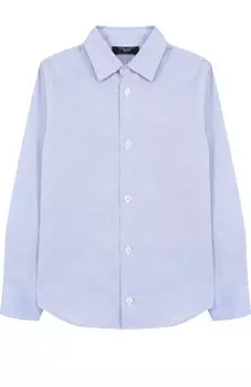 Хлопковая рубашка прямого кроя Dal Lago