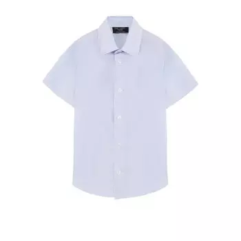 Хлопковая рубашка прямого кроя с короткими рукавами Dal Lago