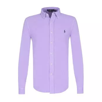 Хлопковая рубашка с воротником button down Polo Ralph Lauren