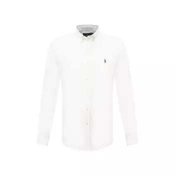 Хлопковая рубашка с воротником button down Polo Ralph Lauren