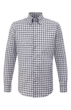 Хлопковая рубашка с воротником кент Brioni