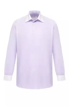 Хлопковая рубашка с воротником кент Brioni